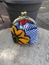 Porte monnaie vintage en wax
