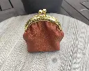 Porte monnaie cuir cognac